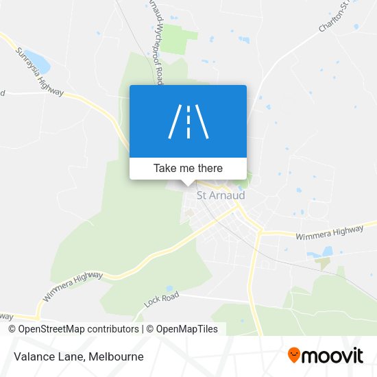 Valance Lane map