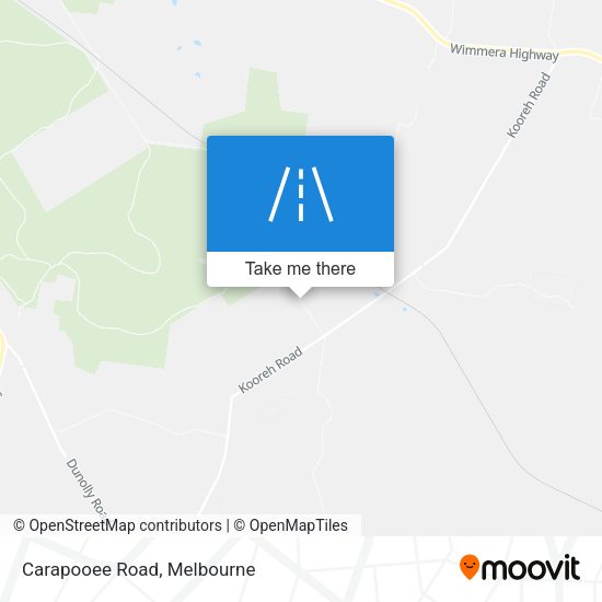 Carapooee Road map