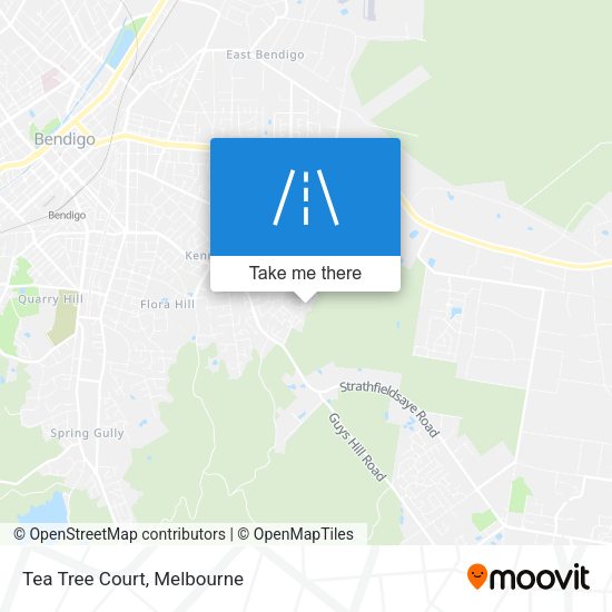 Tea Tree Court map