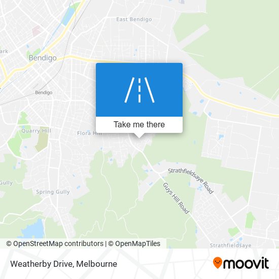 Weatherby Drive map