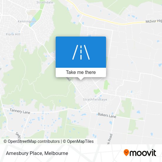 Amesbury Place map