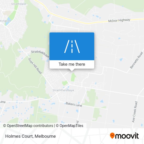 Holmes Court map