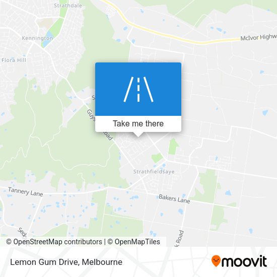 Lemon Gum Drive map