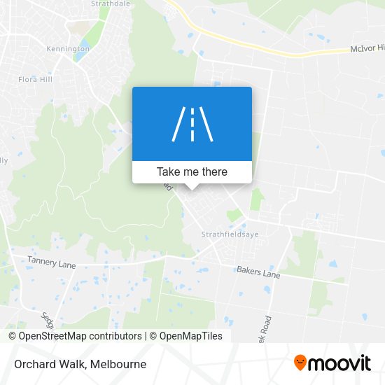 Orchard Walk map