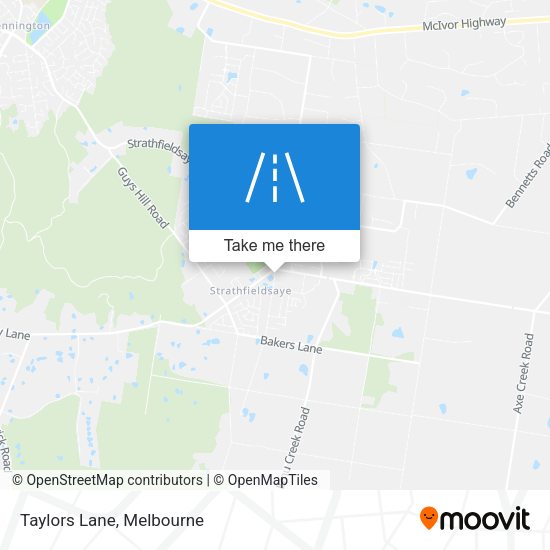 Taylors Lane map