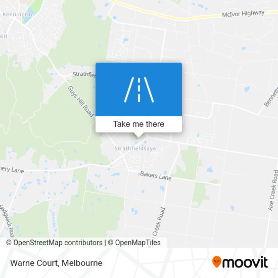 Warne Court map