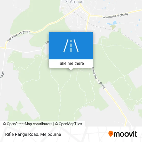 Mapa Rifle Range Road