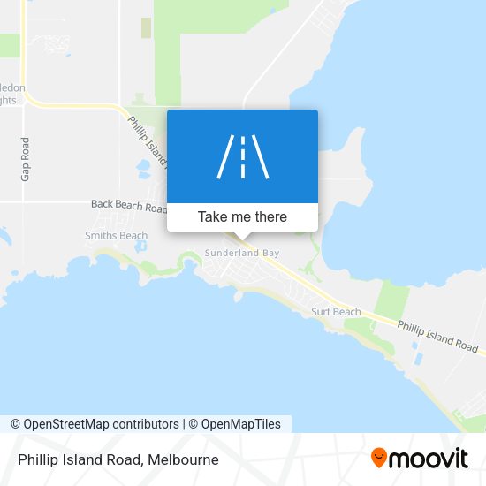 Phillip Island Road map