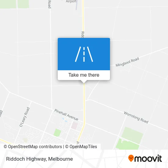 Mapa Riddoch Highway