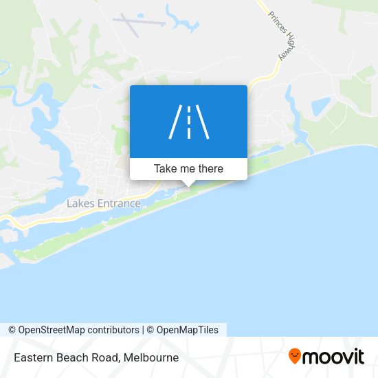 Eastern Beach Road map