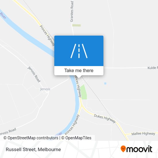 Russell Street map