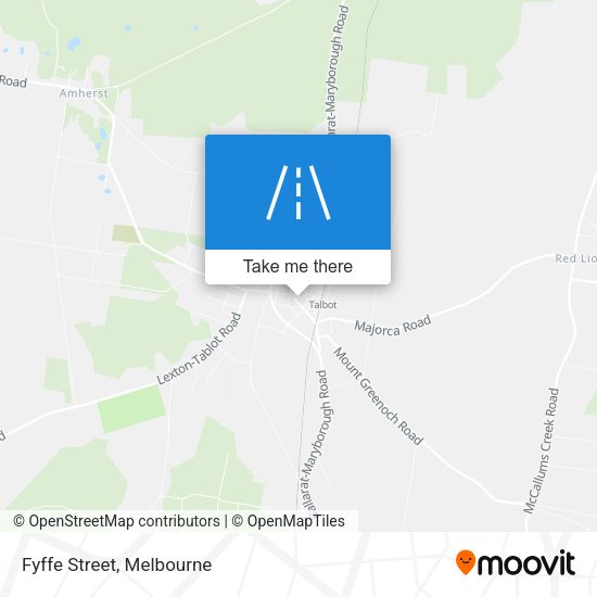 Fyffe Street map