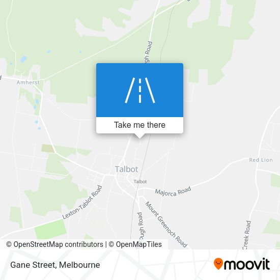 Gane Street map