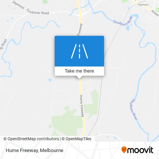 Hume Freeway map