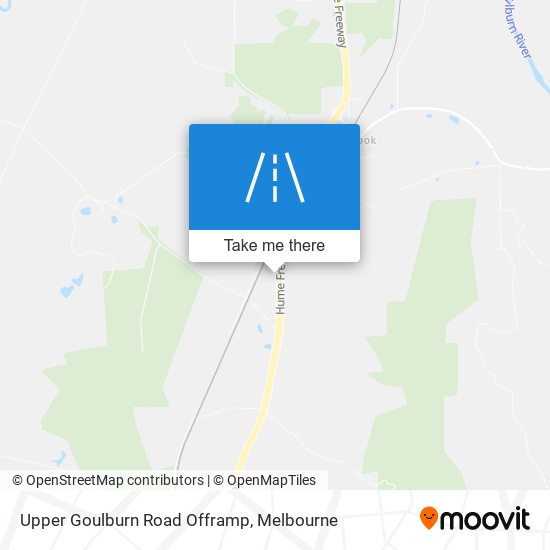 Upper Goulburn Road Offramp map