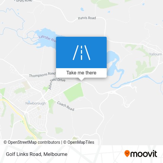 Golf Links Road map