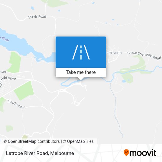 Latrobe River Road map