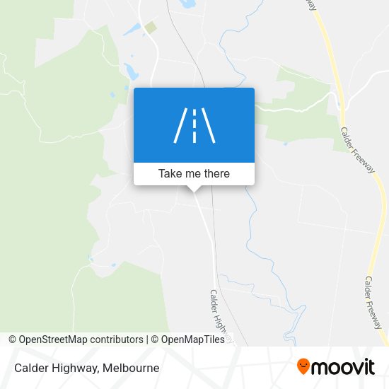 Calder Highway map