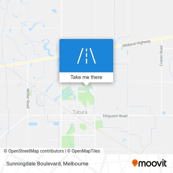 Sunningdale Boulevard map