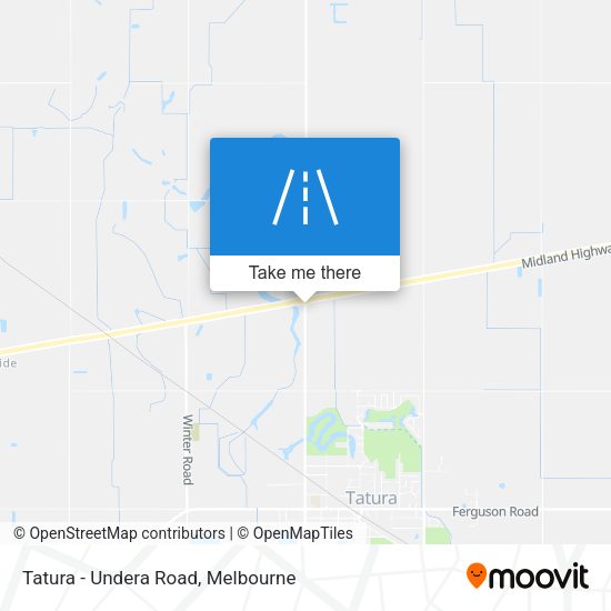 Tatura - Undera Road map