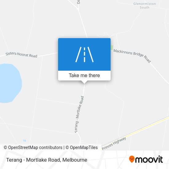 Terang - Mortlake Road map