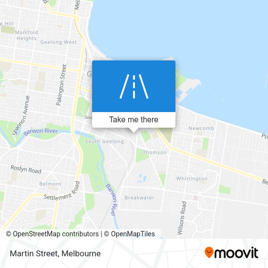 Martin Street map