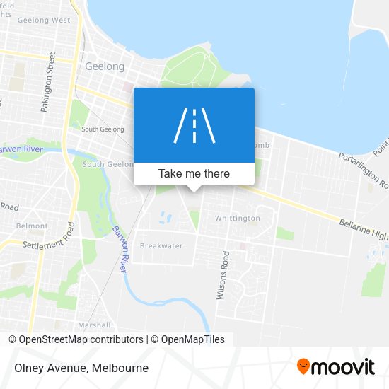 Olney Avenue map
