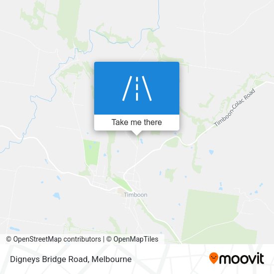 Digneys Bridge Road map