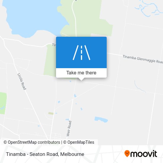 Tinamba - Seaton Road map