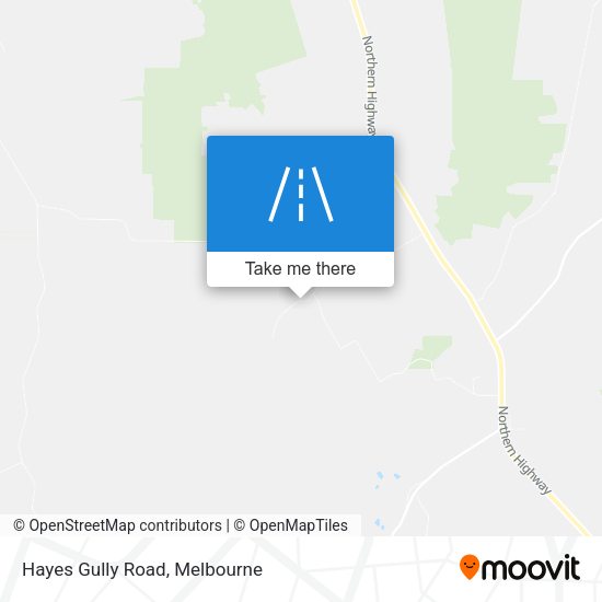Hayes Gully Road map