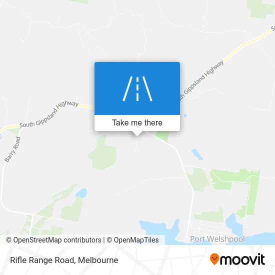 Mapa Rifle Range Road