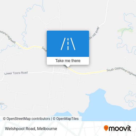Welshpool Road map