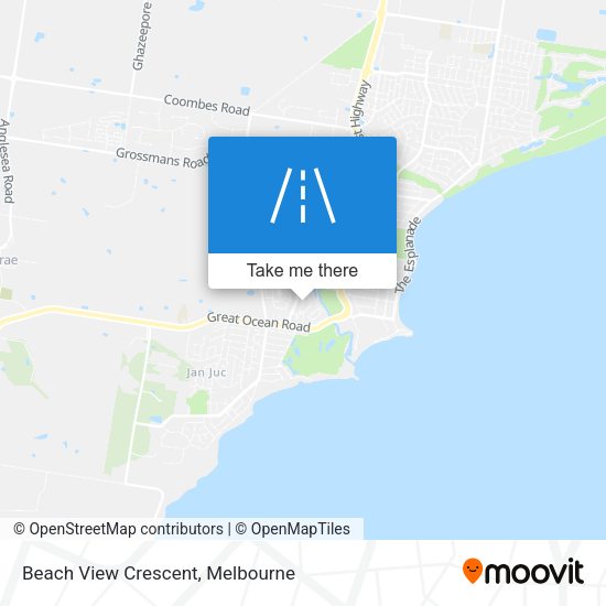Beach View Crescent map