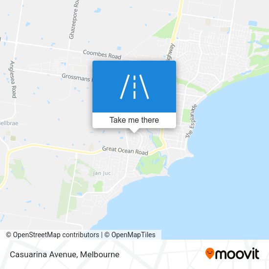 Casuarina Avenue map