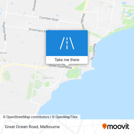 Great Ocean Road map