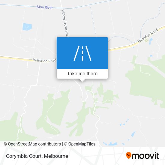 Corymbia Court map