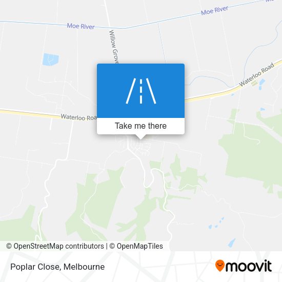 Poplar Close map