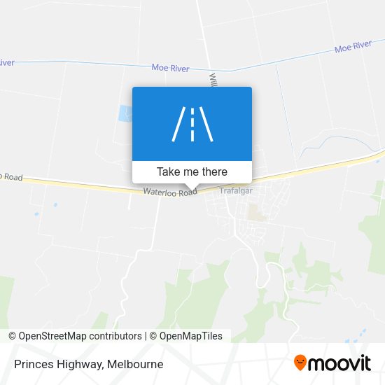 Princes Highway map