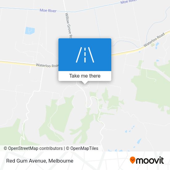 Red Gum Avenue map