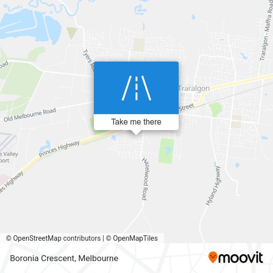 Boronia Crescent map