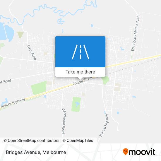 Bridges Avenue map
