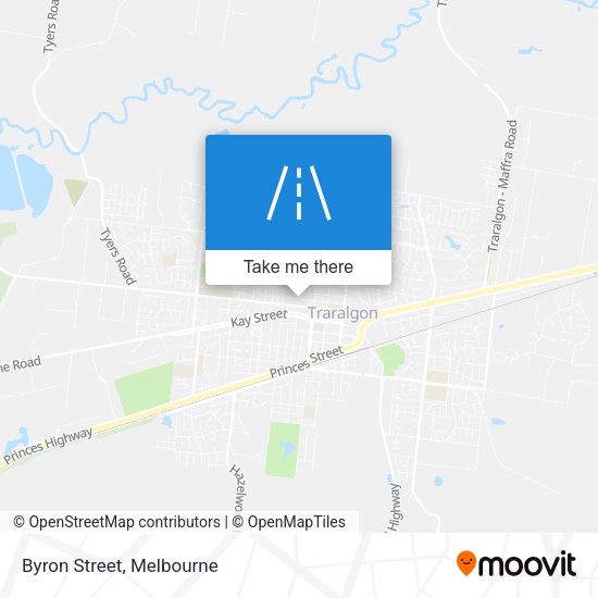 Byron Street map