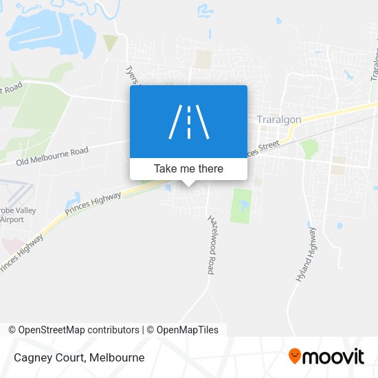 Cagney Court map