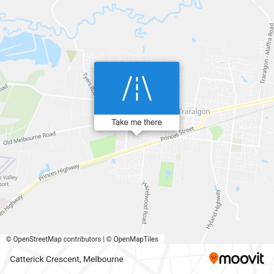 Catterick Crescent map