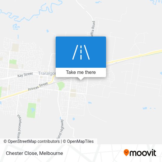 Chester Close map