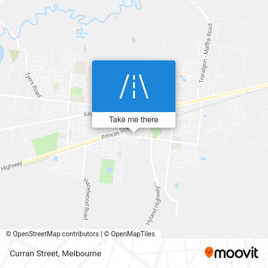 Curran Street map