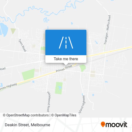 Deakin Street map