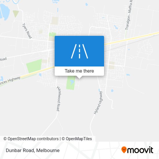 Dunbar Road map