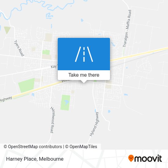 Harney Place map