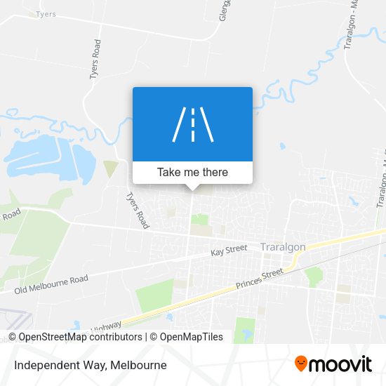 Independent Way map